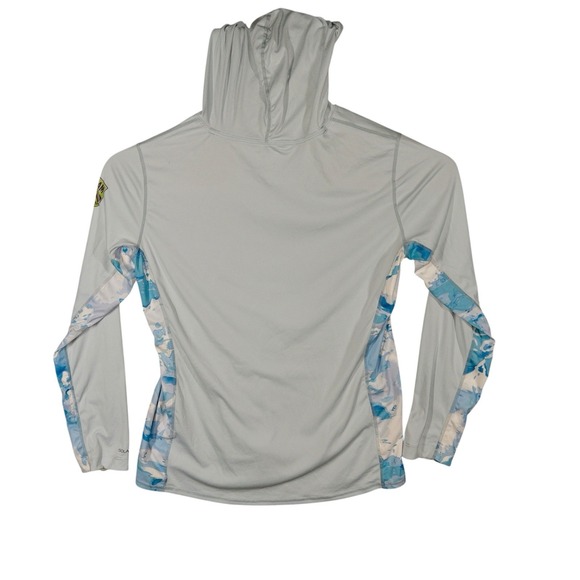Simms Fishing Veil Camo Womens XL Hoodie Solar Flex UPF 50+‎ Outdoors Gorpcore - Picture 3 of 12